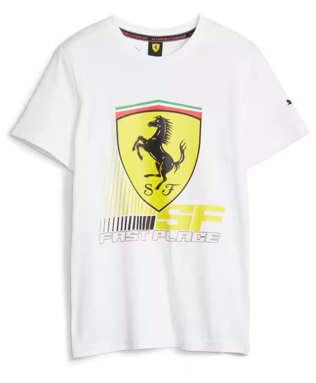 Camiseta Scuderia Ferrari Race Colored Big Shield Motorsport