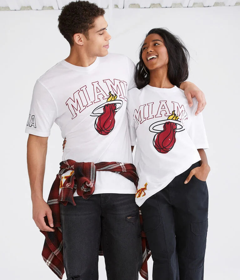 Camiseta Con Gráfico De Miami Heat Aeropostale