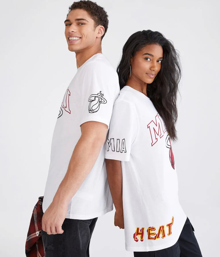Camiseta Con Gráfico De Miami Heat Aeropostale