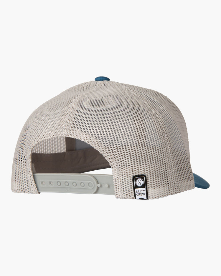 Gorra salty crew Bottom Dweller Slate/Silver Retro Trucker
