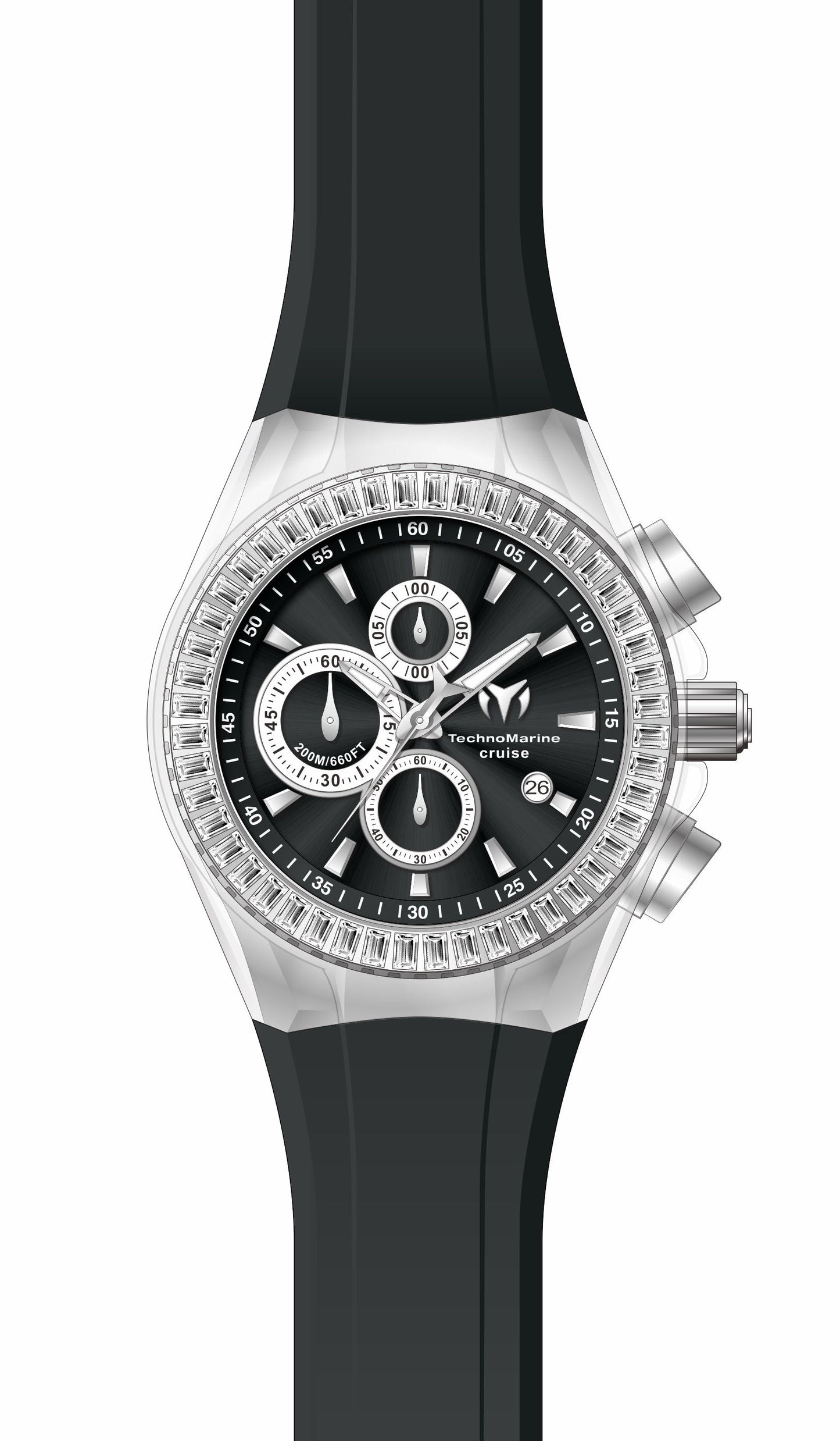 TechnoMarine Cruise Men's Watch - 45mm, Black (TM-121149)