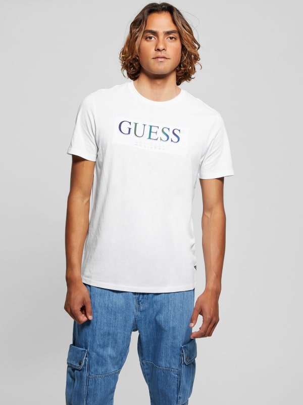 Camiseta Guess Eco Iridescent Signature