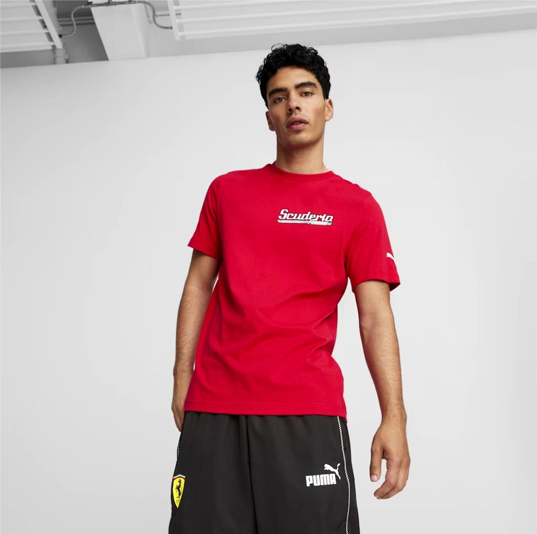 Camiseta gráfica Scuderia Ferrari para hombre