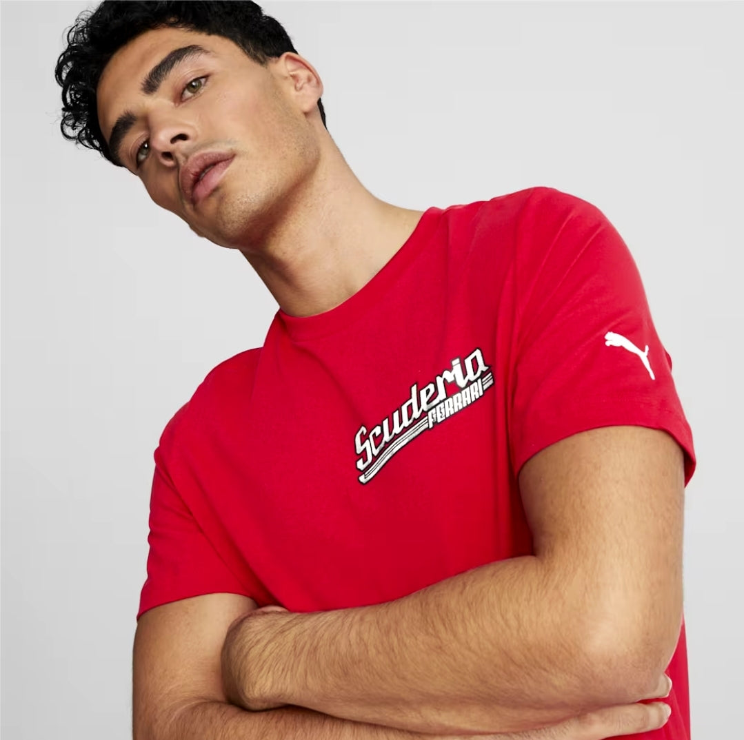 Camiseta gráfica Scuderia Ferrari para hombre