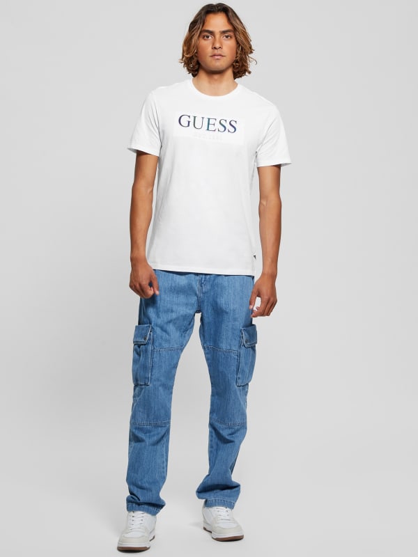 Camiseta Guess Eco Iridescent Signature