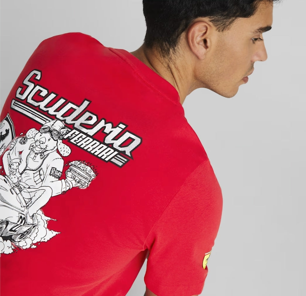 Camiseta gráfica Scuderia Ferrari para hombre