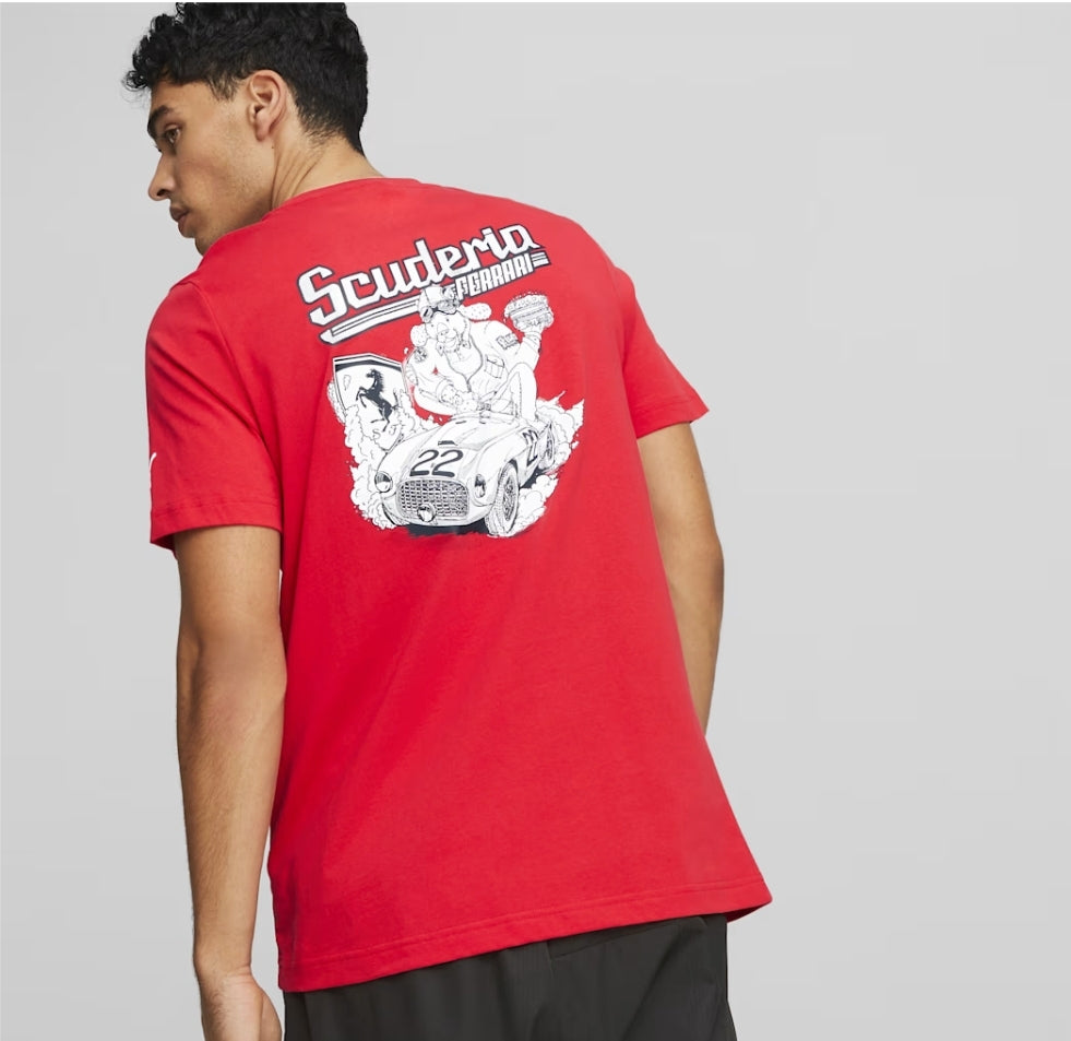 Camiseta gráfica Scuderia Ferrari para hombre